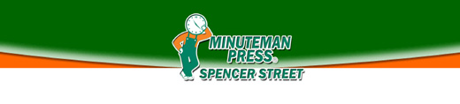Welcome to Minuteman Press Spencer Street, the Perfect Partner for all your printing needs